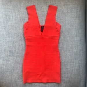 *MARCIANO* Red Orange Bondage Dress